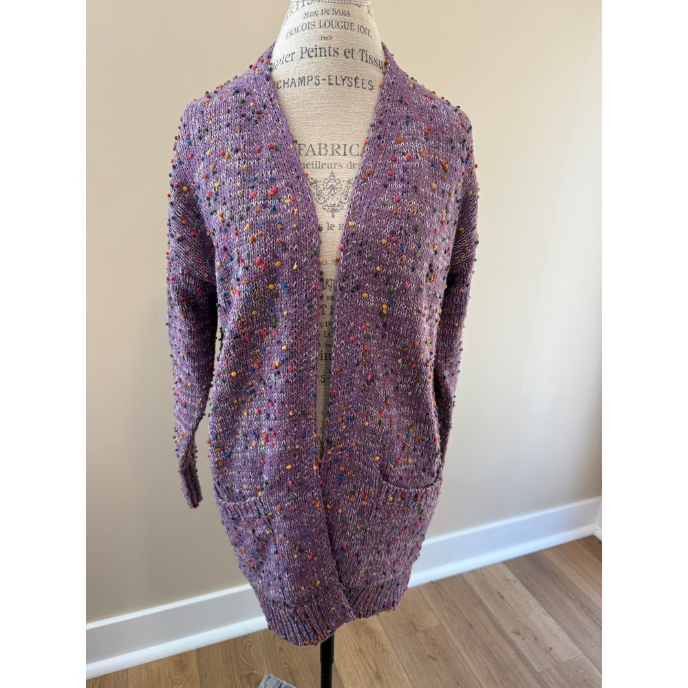 Michelle‎ Mae oversized Multi-colored Cardigan Size S NWT